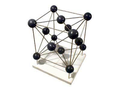 Copper Molecular Structure Model