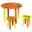 Round Children's Desk and 2 Chairs Set