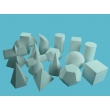 Geometric Solids Model Set (15 Pieces)